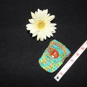 🌈 NEW Crochet Medicine Coin Crystal Holder Boho HANDCRAFTED